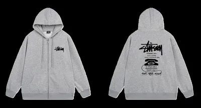Stussy Zipper Hoodie 40+ colorways [Premium Quality]