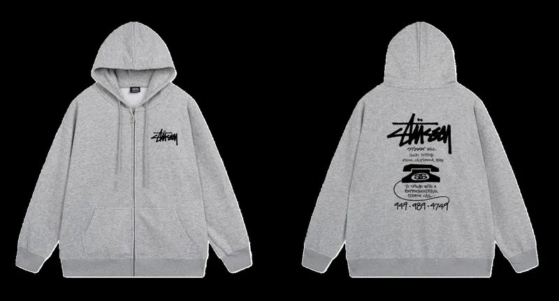 Stussy Zipper Hoodie 40+ colorways [Premium Quality]