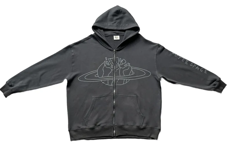 Broken Planet Zip Up Hoodie
