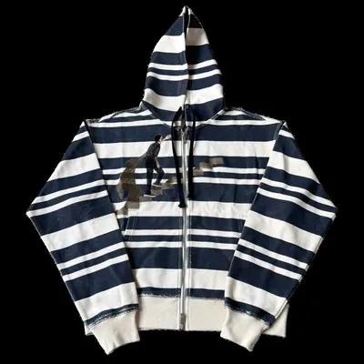 Derschutze "on air" Striped Zip Up