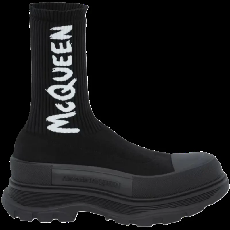 Alexander McQueen Graffiti Boot (Black)