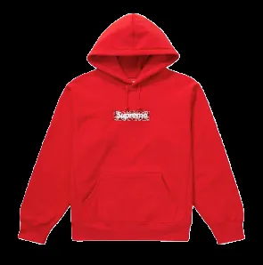 Supreme Red Bandana Box Logo Hoodie