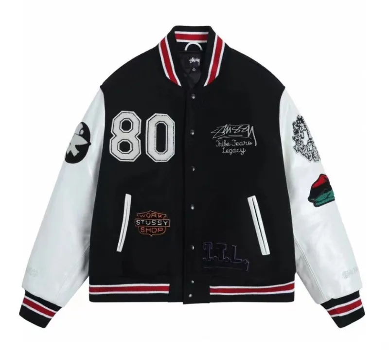 Stussy  Baseball Jacket 4+ colorways [Premium Quality]