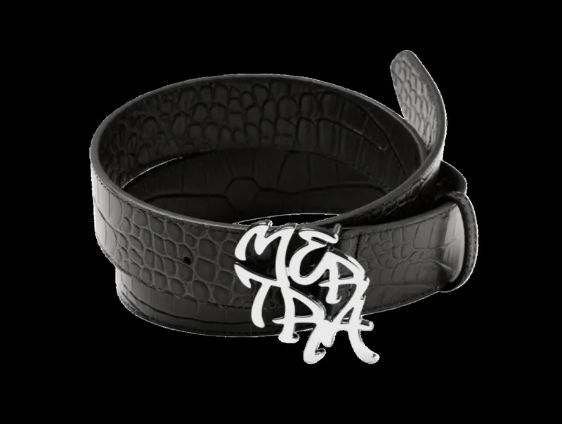 Mertra Alligator Belt Black