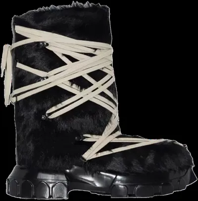 Rick Owens Fur Lunar Boots