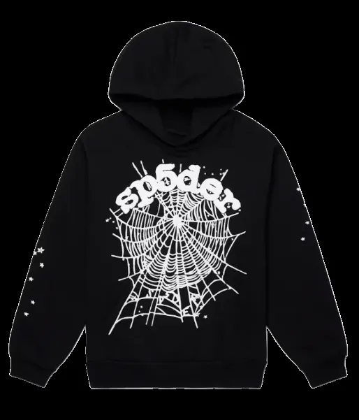 Black Sp5der Websuit Hoodie