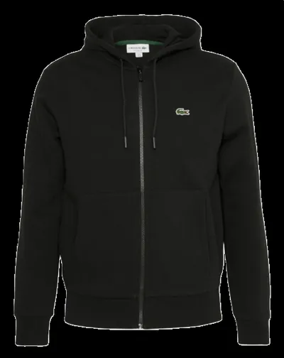 Lacoste Zip Up Hoodie Black