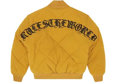 Corteiz Olde English Quilted Bomber (Yellow)