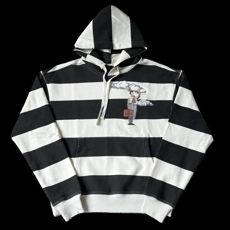 Derschutze "on air" Striped Hoodie