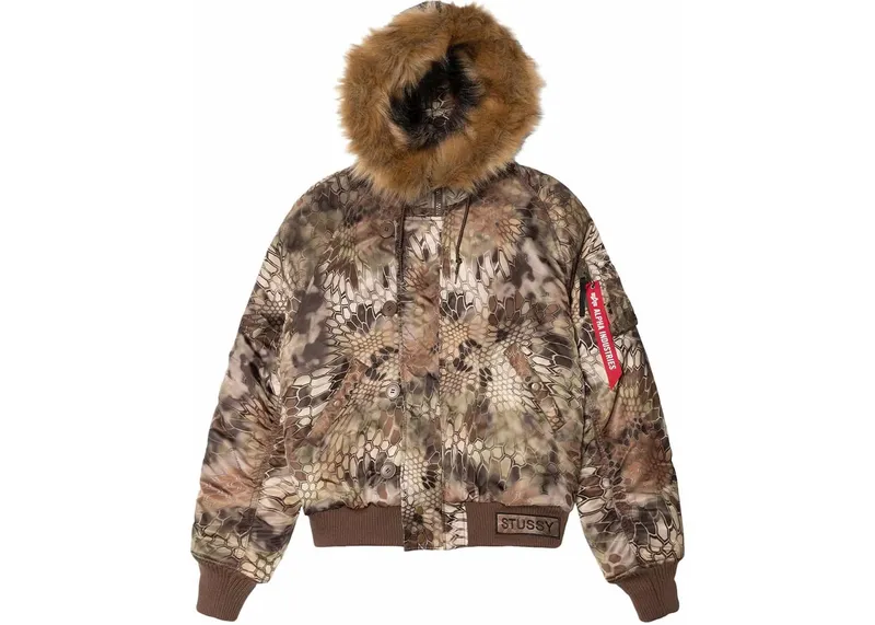Stussy x Alpha Industries Fur Jacket