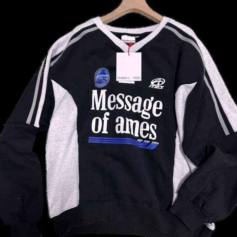 AMES patchwork Sweatshirt 2+ colorways [Premium Quality]