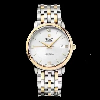 Omega Watch De Ville Silver Gold