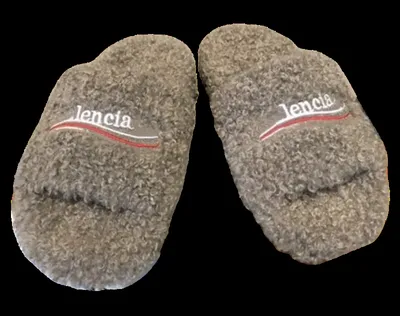 Balenciaga Fur Slides