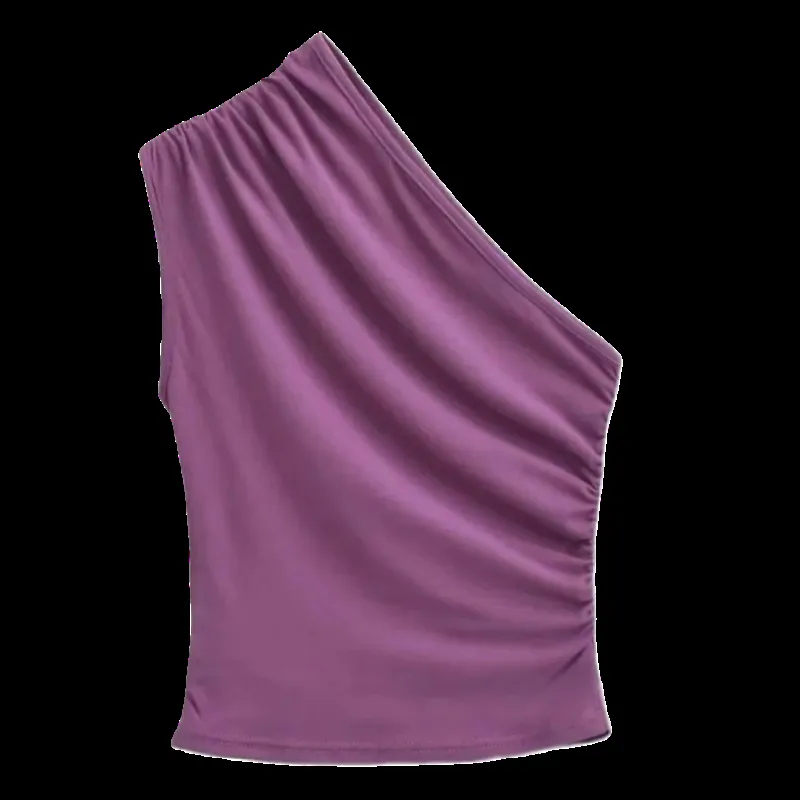 Hollowed-out backless halter top