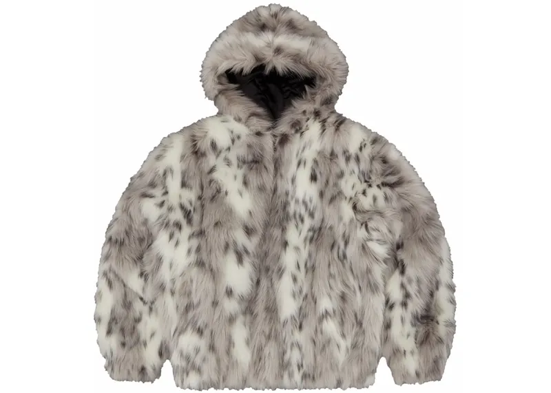 Corteiz Hooded Fur Jacket