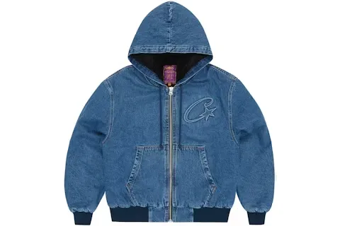 Corteiz Embossed C-Star Denim Work Jacket