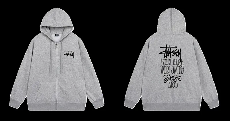 Stussy Zipper Hoodie 39+ colorways [Premium Quality]