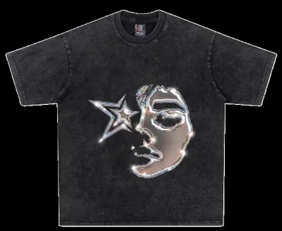 half human face tee