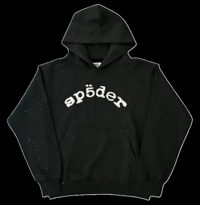 Sp5der Rhinestone Hoodie