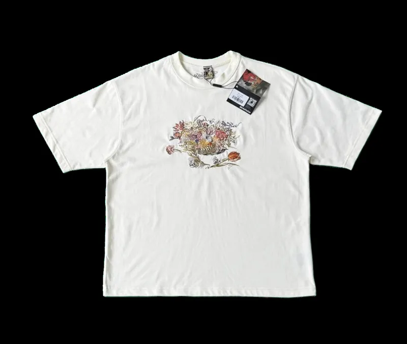 Derschutze "garden of eden" T Shirt off white