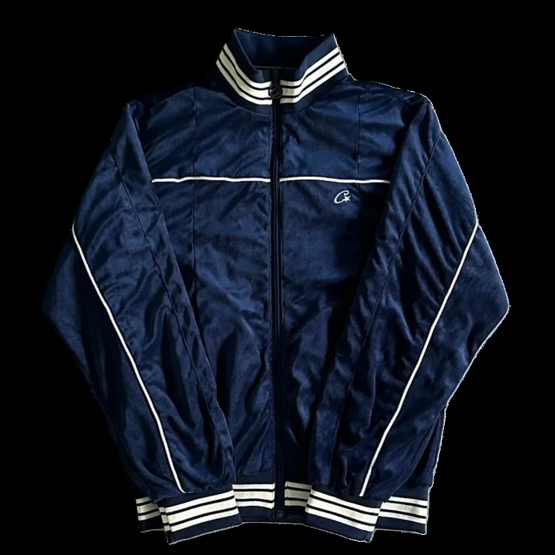 Corteiz Velour Amg Tracksuit (Blue)