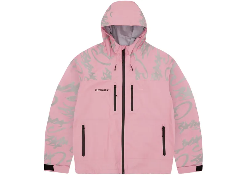 Corteiz Elitework Shell Jacket (Pink)
